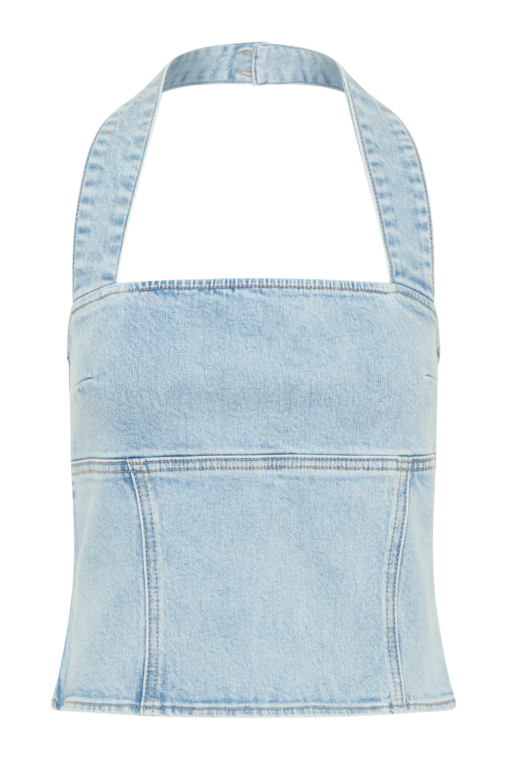 Dayna Denim Halter Top in Light Blue – Chic&Drifts