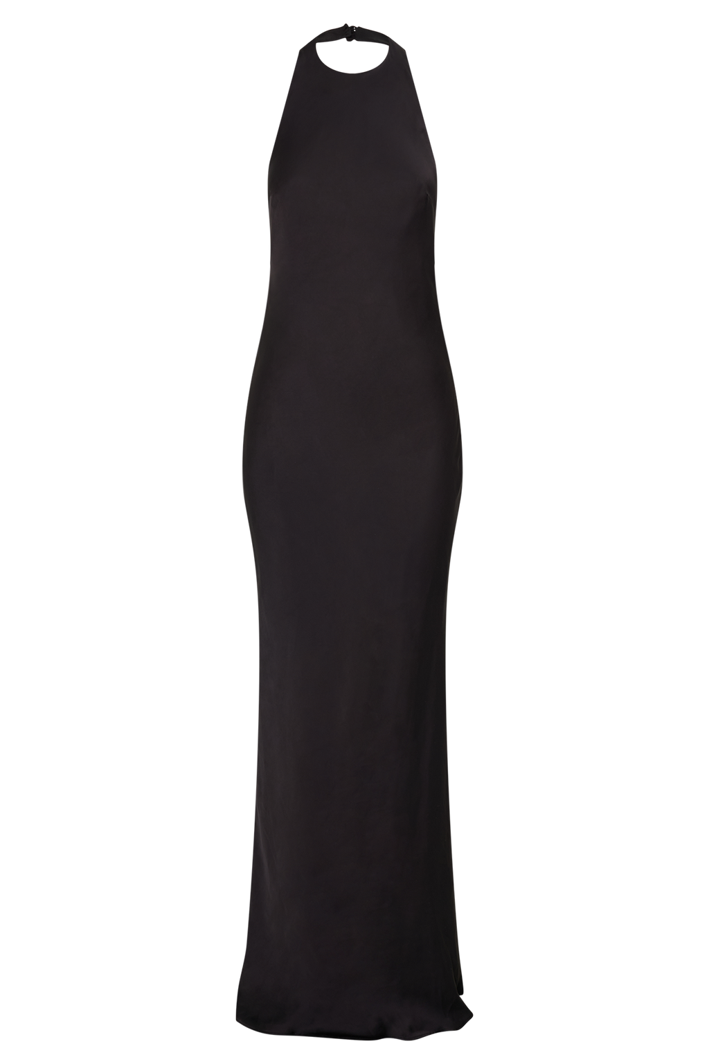 Rinna Satin Halter Maxi Dress in Black – Chic&Drifts