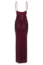 Roisin Diamante Maxi Dress in Mahogany – Chic&Drifts