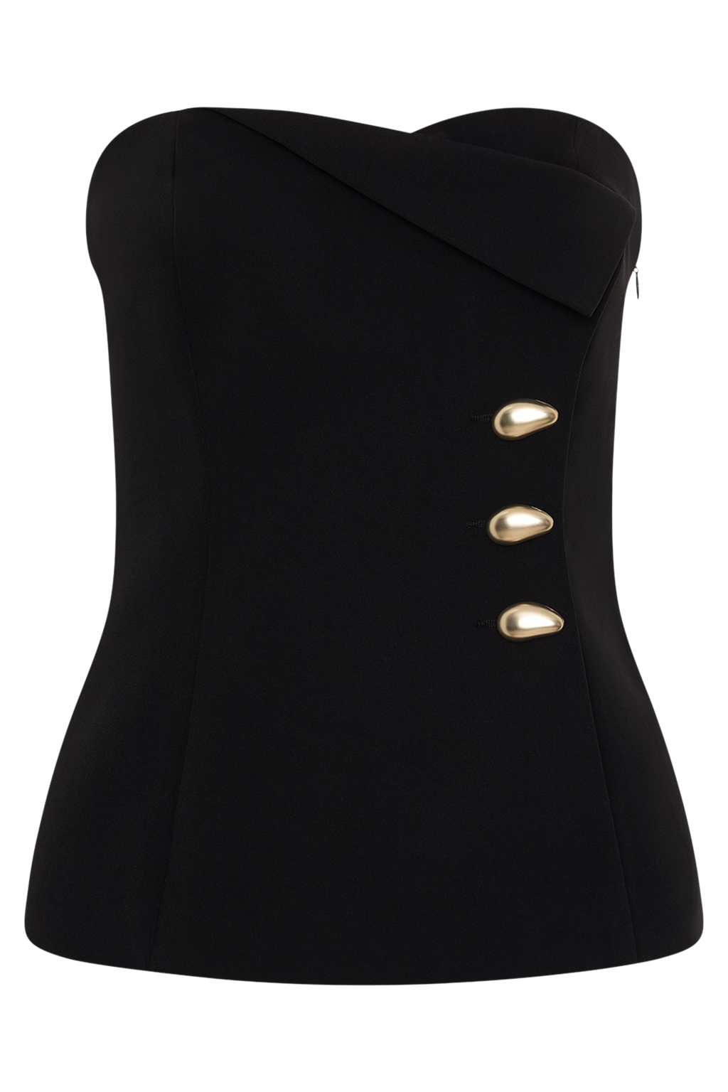 Lindie Strapless Suiting Top in Black – Chic&Drifts