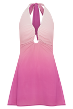 Malakhai Chiffon Halter Mini Dress in Ombre Pink – Chic&Drifts
