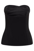 Lindie Strapless Suiting Top in Black – Chic&Drifts