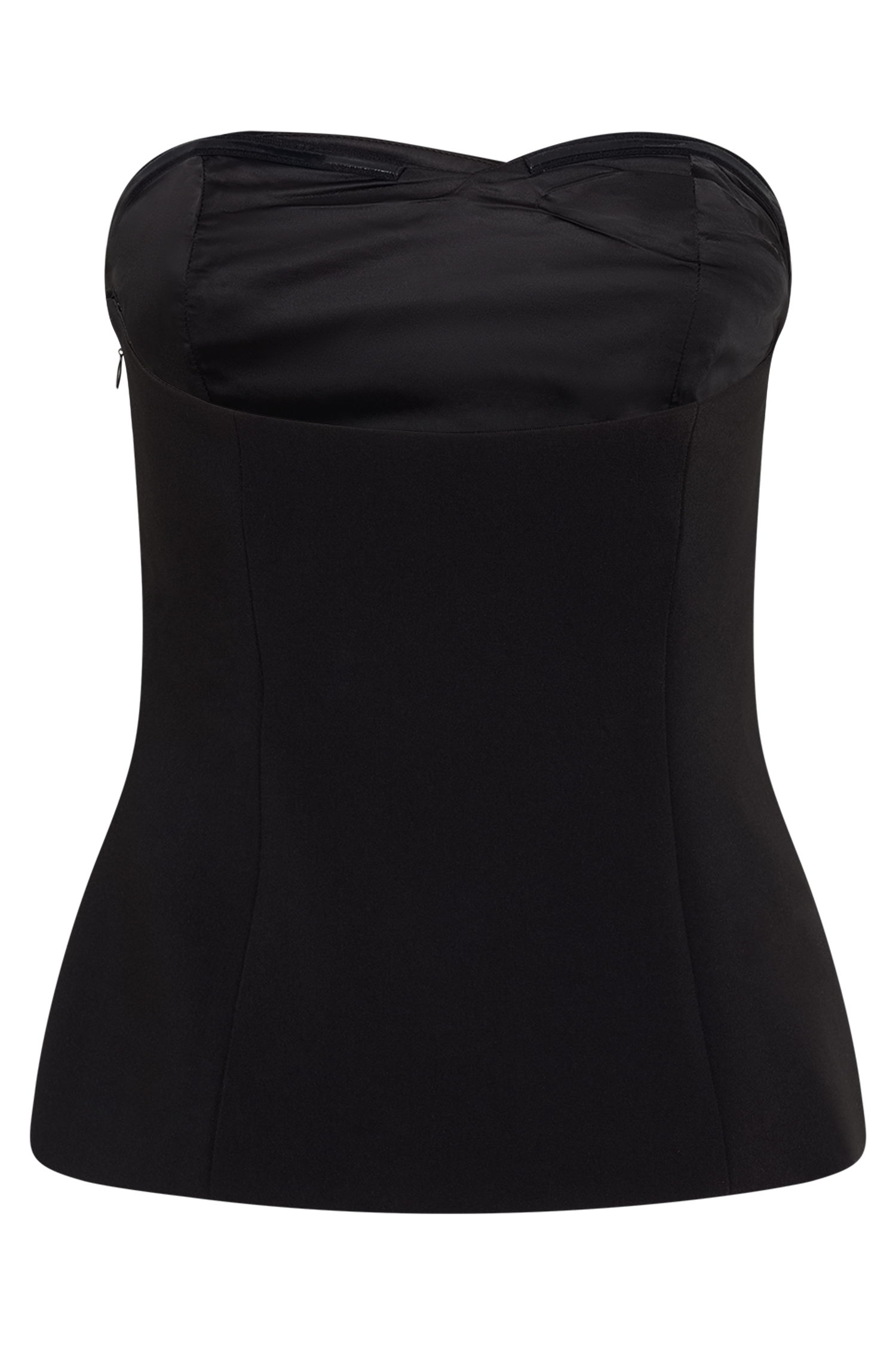 Lindie Strapless Suiting Top in Black – Chic&Drifts
