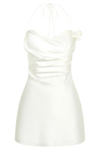 Otillie Rose Halter Mini Dress in White – Chic&Drifts