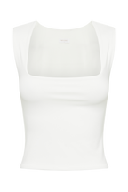 Linley Recycled Nylon Long Line Top in White – Chic&Drifts