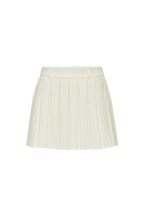 Mura Pleated Mini Skirt in Ivory – Chic&Drifts