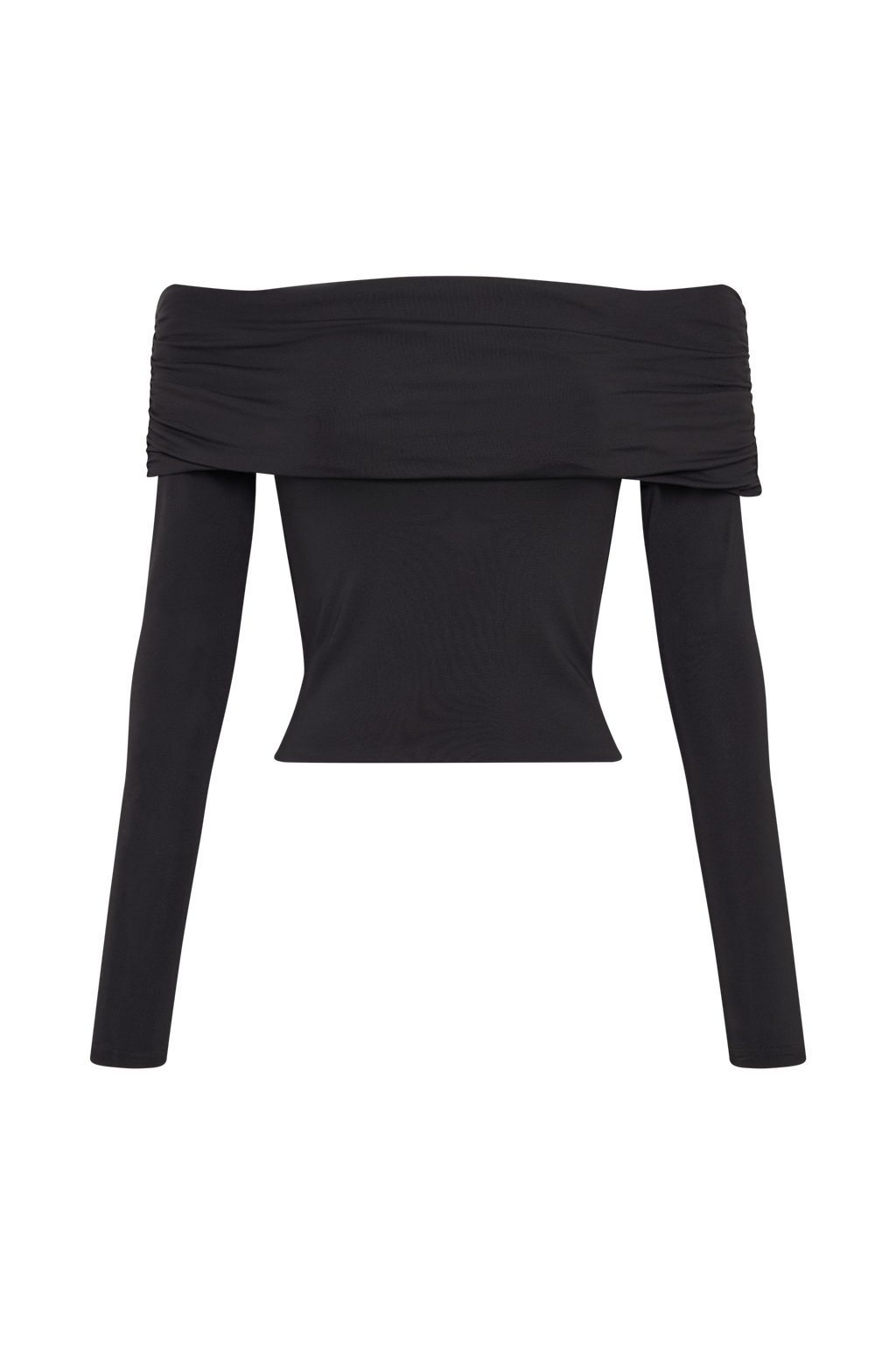 Lucinda Recycled Nylon Off Shoulder Top in Black – Chic&Drifts