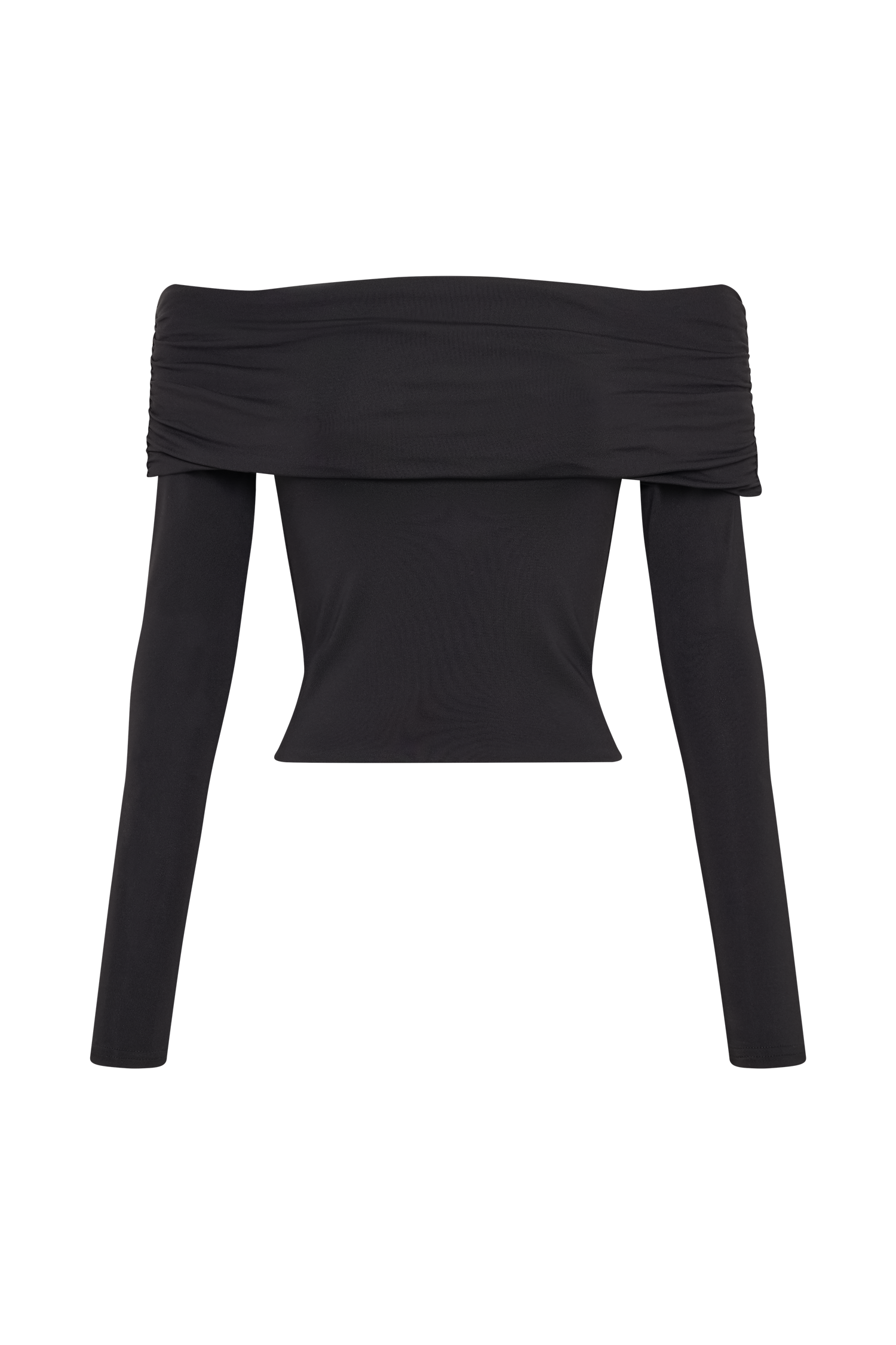 Lucinda Recycled Nylon Off Shoulder Top in Black – Chic&Drifts