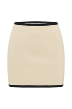 Klara Knit Mini Skirt in Black/Cream – Chic&Drifts