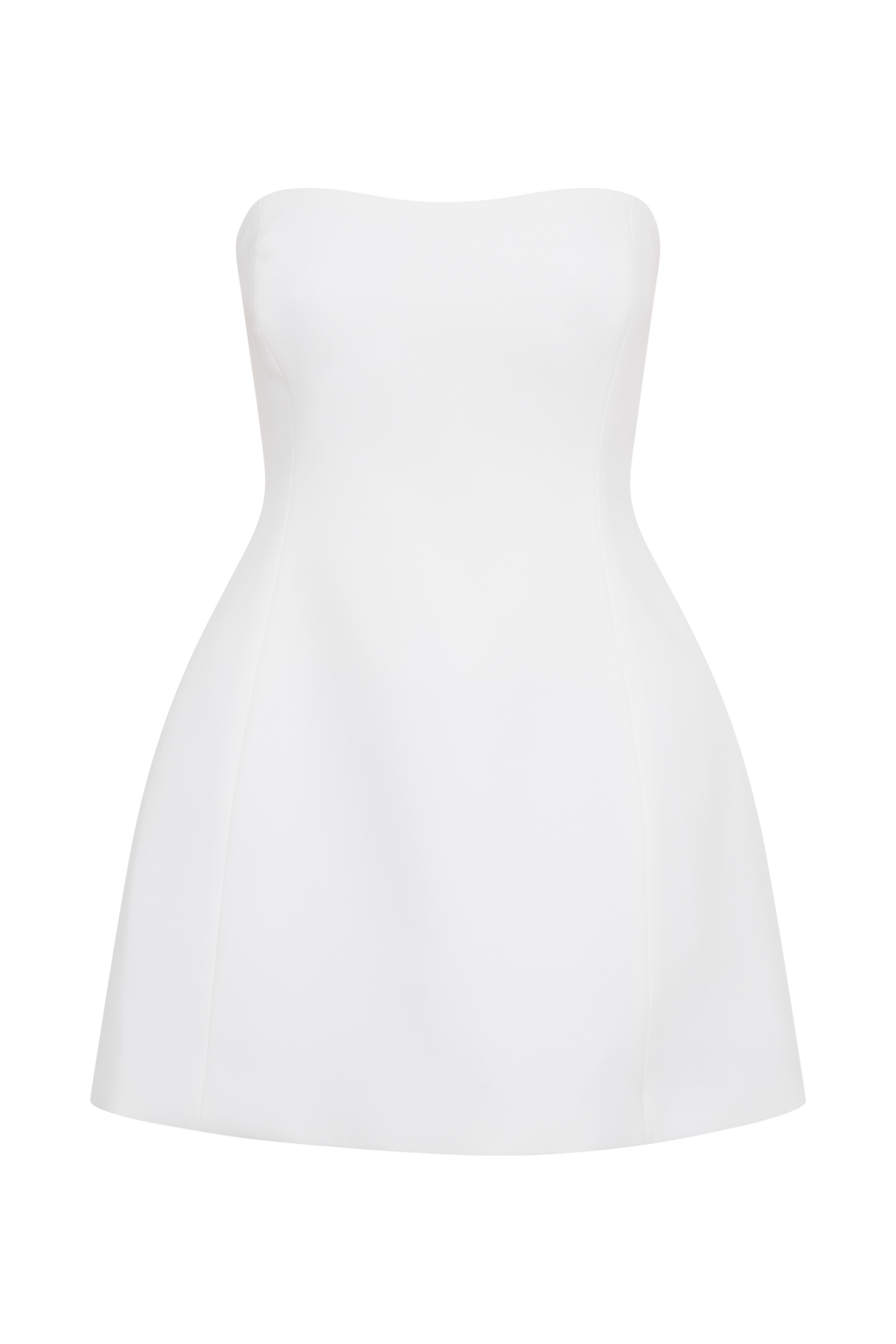 Neeka Strapless Bow Back Mini Dress in White – Chic&Drifts