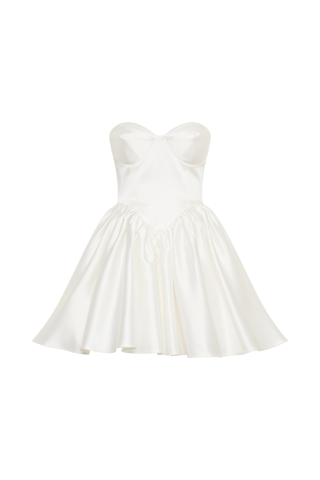 Hollie Structured Corset Mini Dress in White – Chic&Drifts