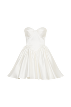 Hollie Structured Corset Mini Dress in White – Chic&Drifts
