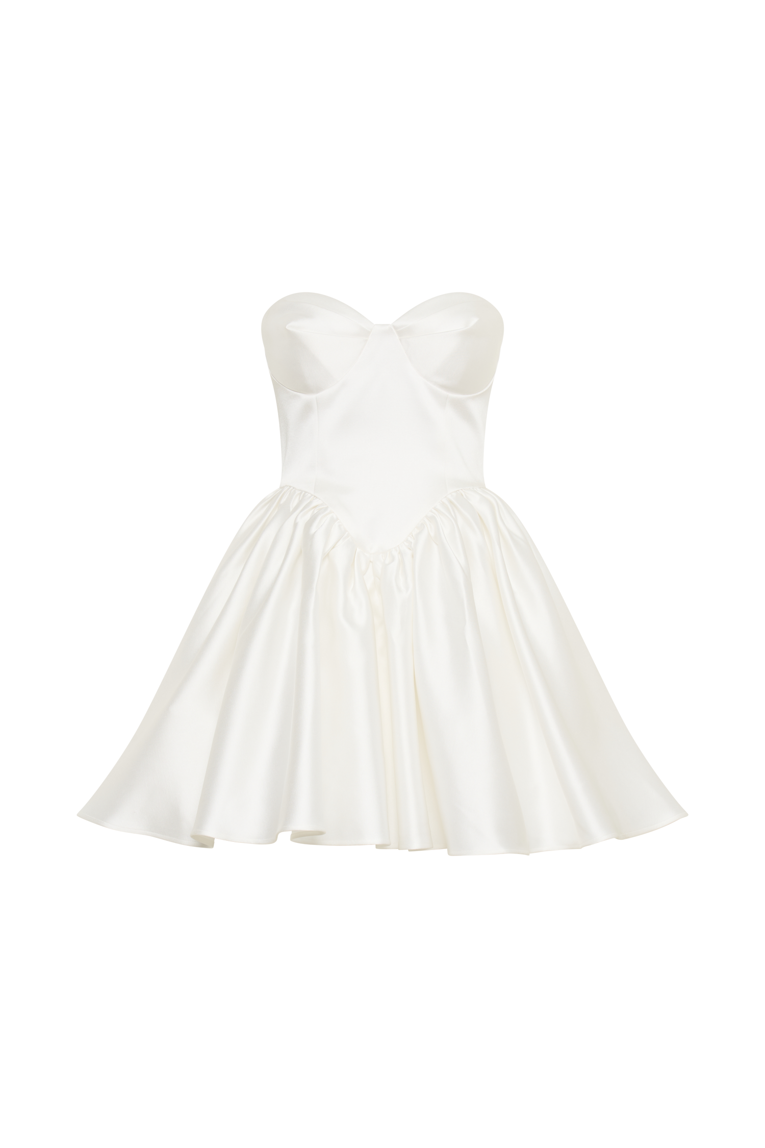Hollie Structured Corset Mini Dress in White – Chic&Drifts