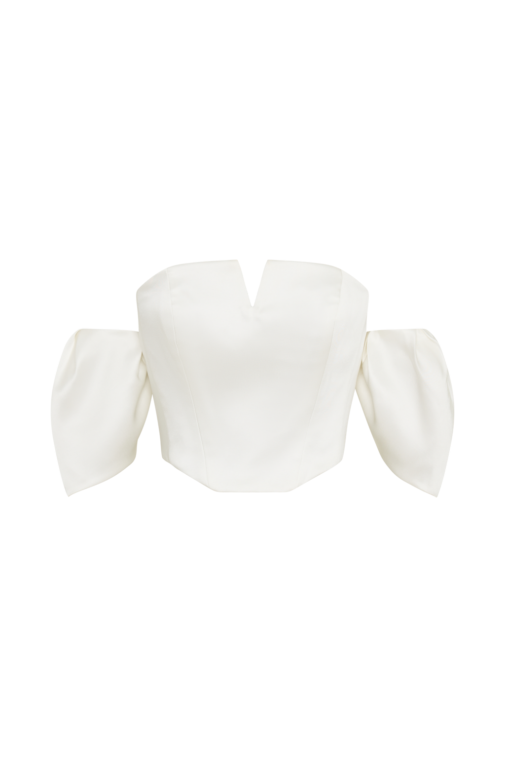 Portia Off Shoulder Satin Corset Top in White – Chic&Drifts