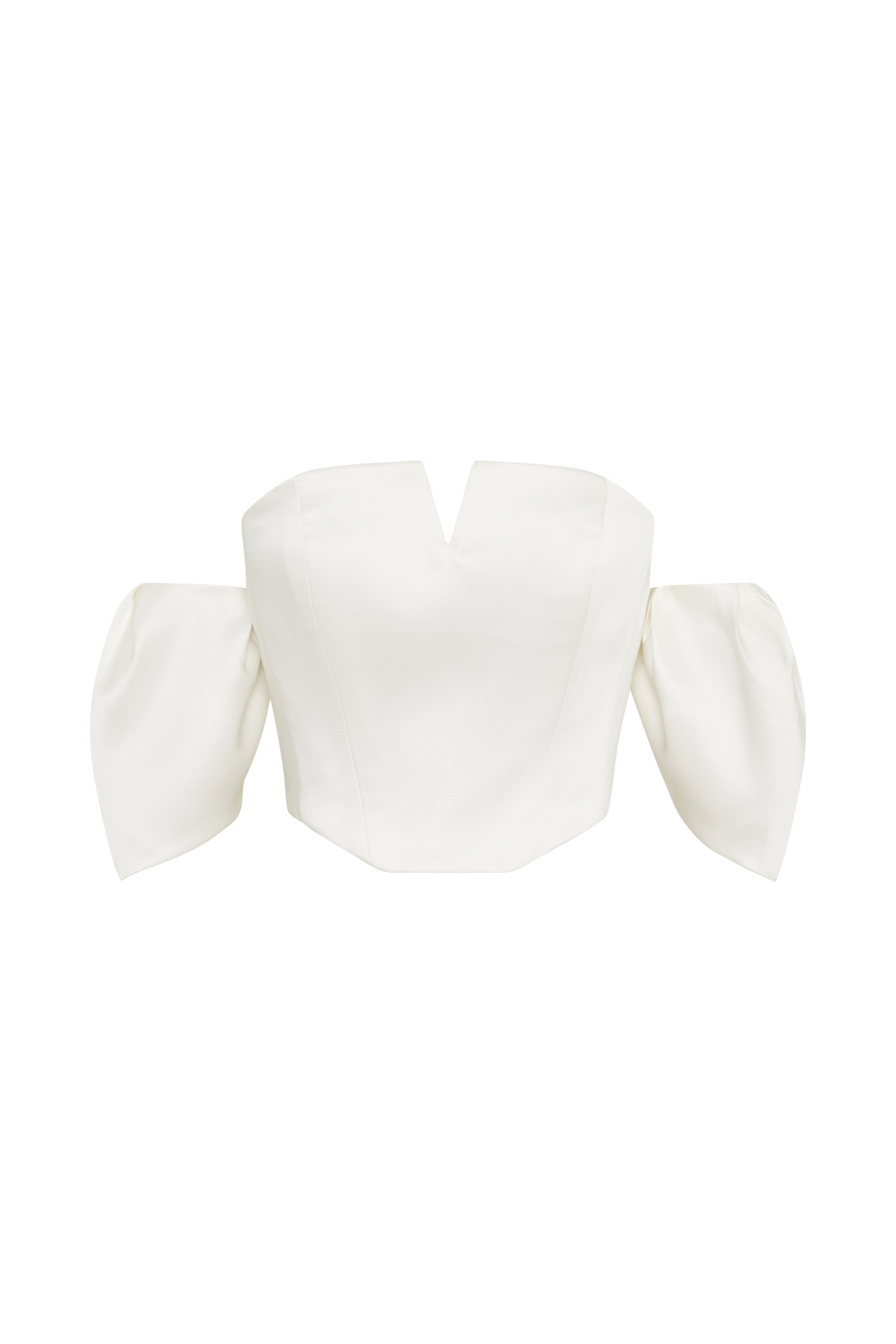 Portia Off Shoulder Satin Corset Top in White – Chic&Drifts