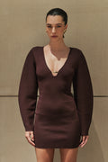 Billy Balloon Sleeve Knit Mini Dress