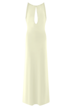 Beryl Slinky Maxi Dress With Pearls in Ivory – Chic&Drifts