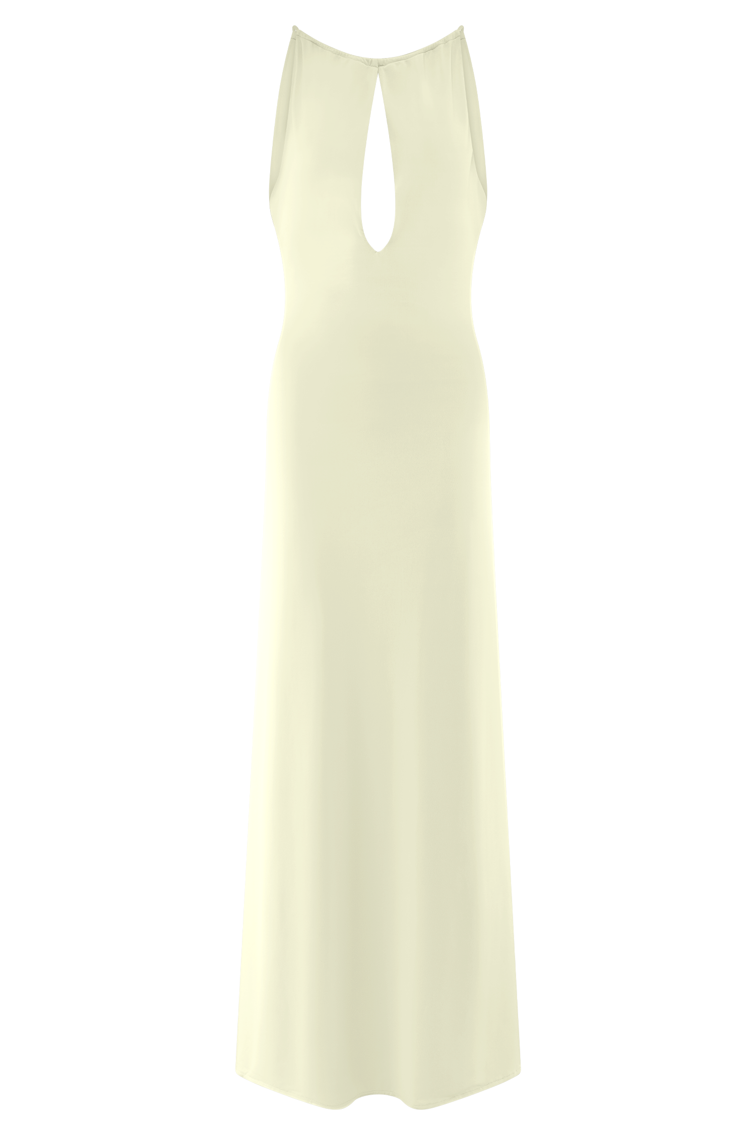Beryl Slinky Maxi Dress With Pearls in Ivory – Chic&Drifts