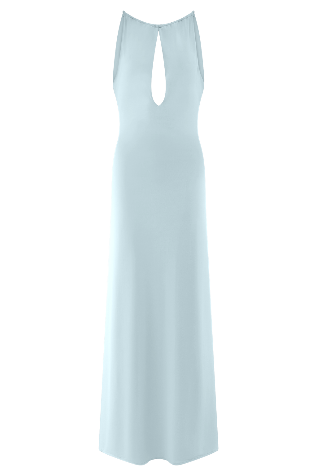 Beryl Slinky Maxi Dress With Pearls in Pale Blue – Chic&Drifts
