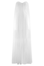 Bettany Chiffon Strapless Maxi Dress in White – Chic&Drifts