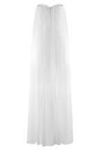 Bettany Chiffon Strapless Maxi Dress in White – Chic&Drifts
