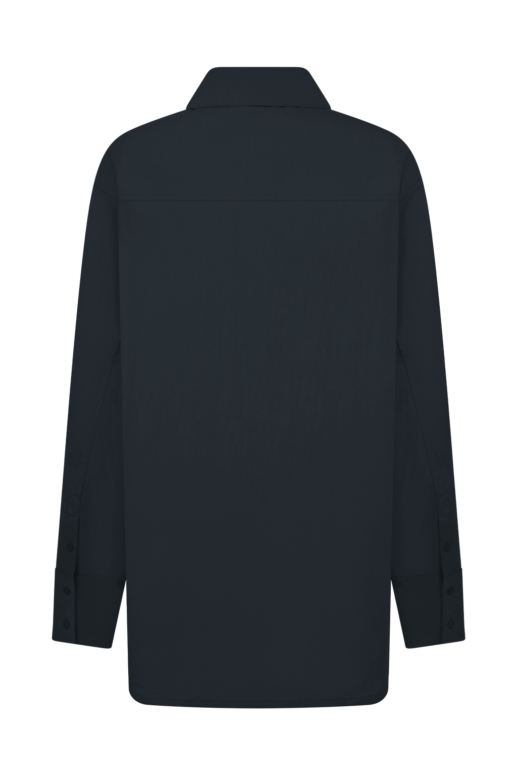 Campbell Cotton Oversized Shirt in Navy – Chic&Drifts