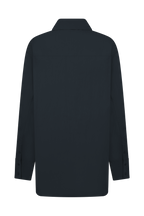 Campbell Cotton Oversized Shirt in Navy – Chic&Drifts