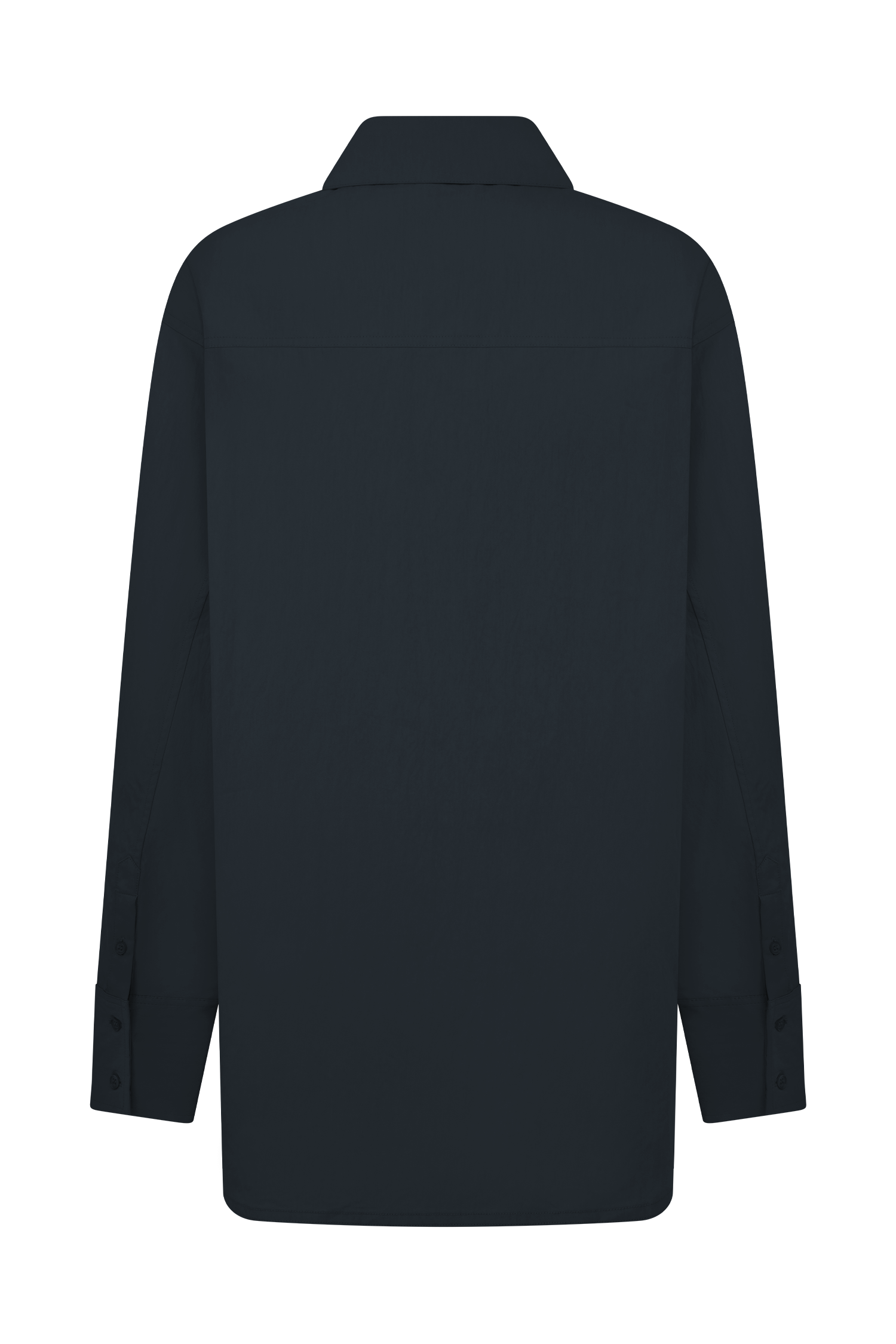 Campbell Cotton Oversized Shirt in Navy – Chic&Drifts