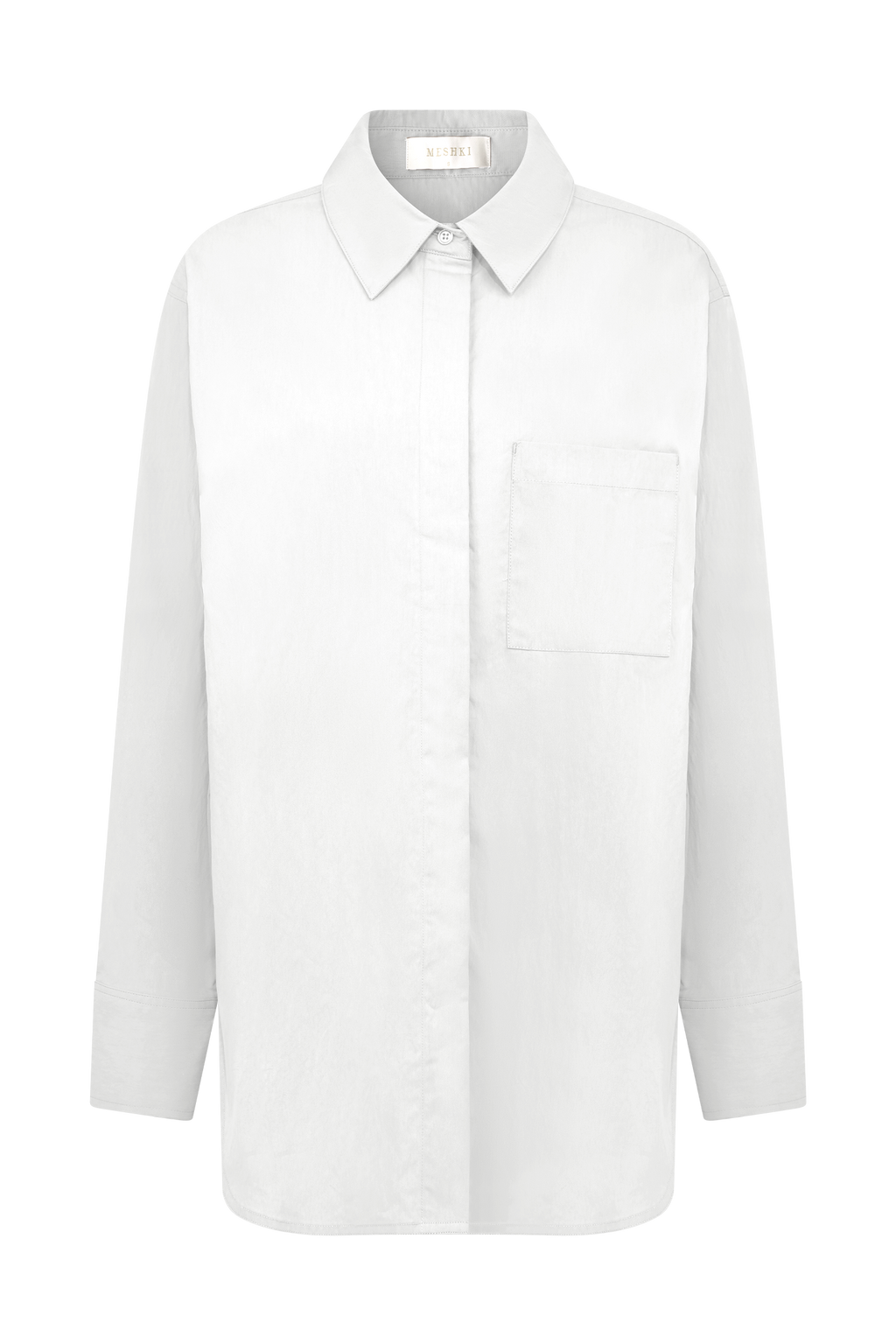 Campbell Cotton Oversized Shirt in White – Chic&Drifts