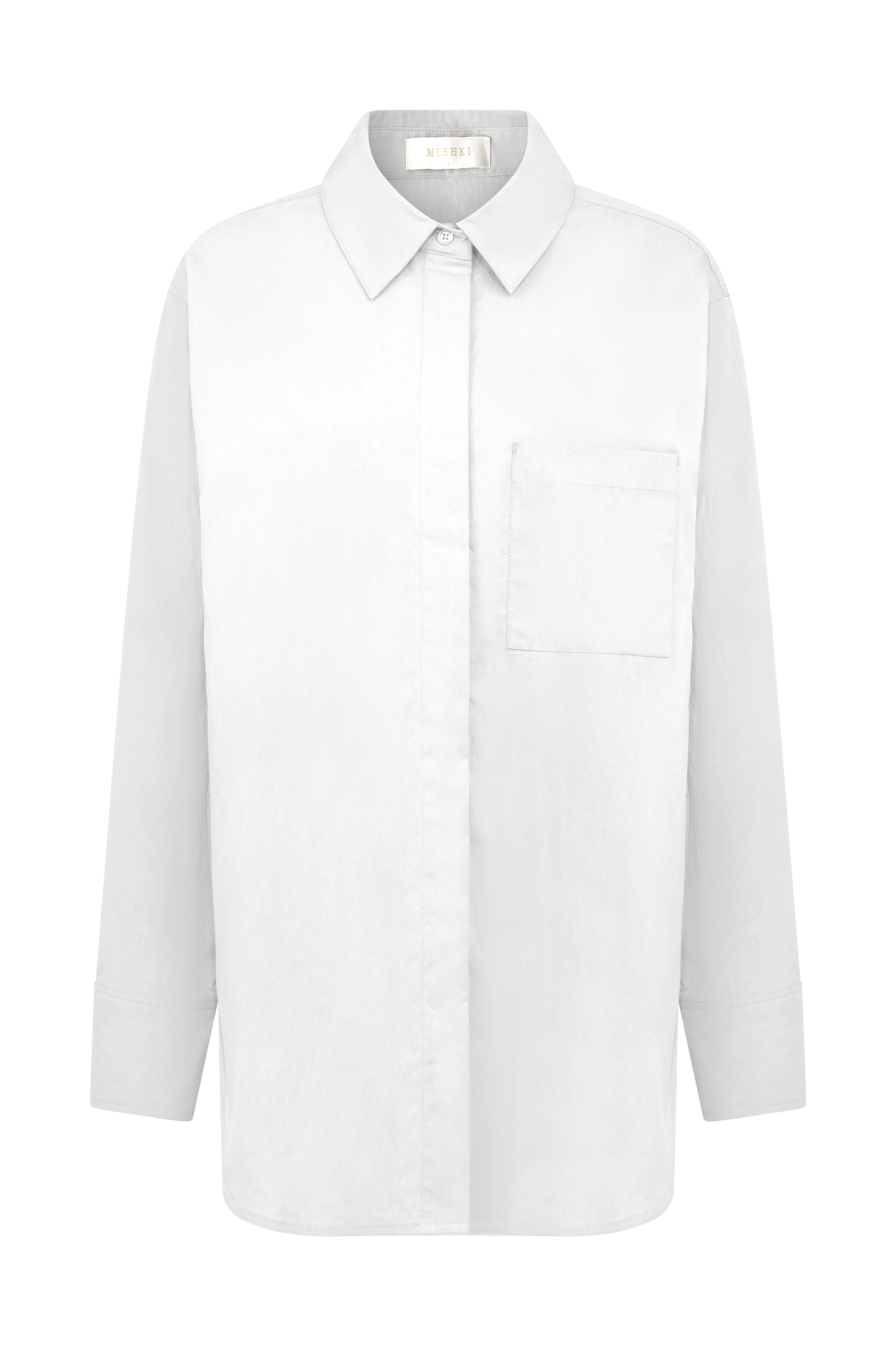 Campbell Cotton Oversized Shirt in White – Chic&Drifts