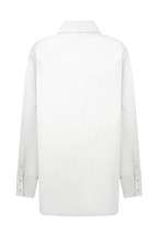 Campbell Cotton Oversized Shirt in White – Chic&Drifts