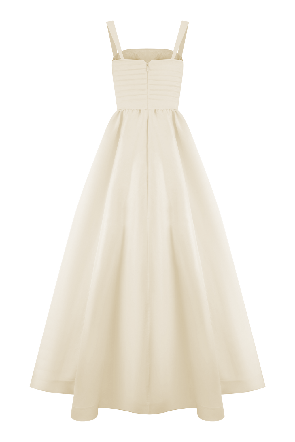 Carla Ruched Gown in Cream Ivory – Chic&Drifts