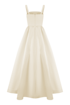 Carla Ruched Gown in Cream Ivory – Chic&Drifts