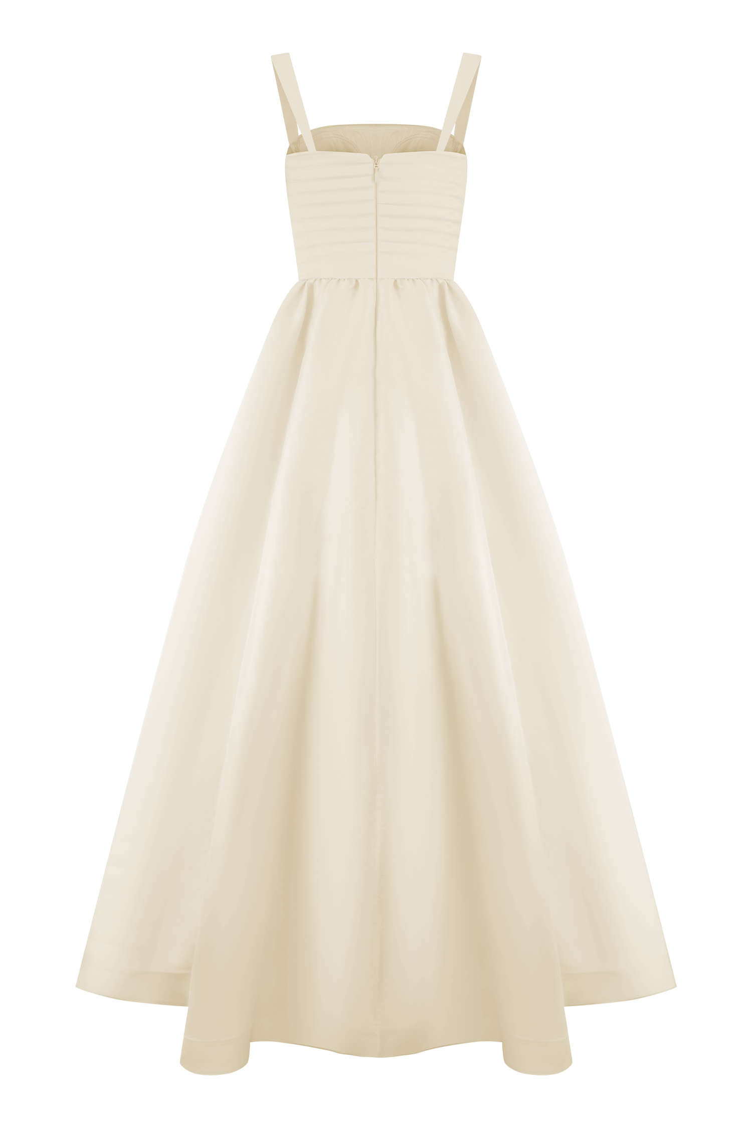 Carla Ruched Gown in Cream Ivory – Chic&Drifts