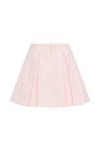 Cleo Boucle Mini Skirt in Powder Pink – Chic&Drifts