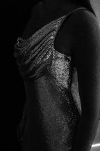 Lyle One Shoulder Glow Mesh Mini Dress in Silver – Chic&Drifts