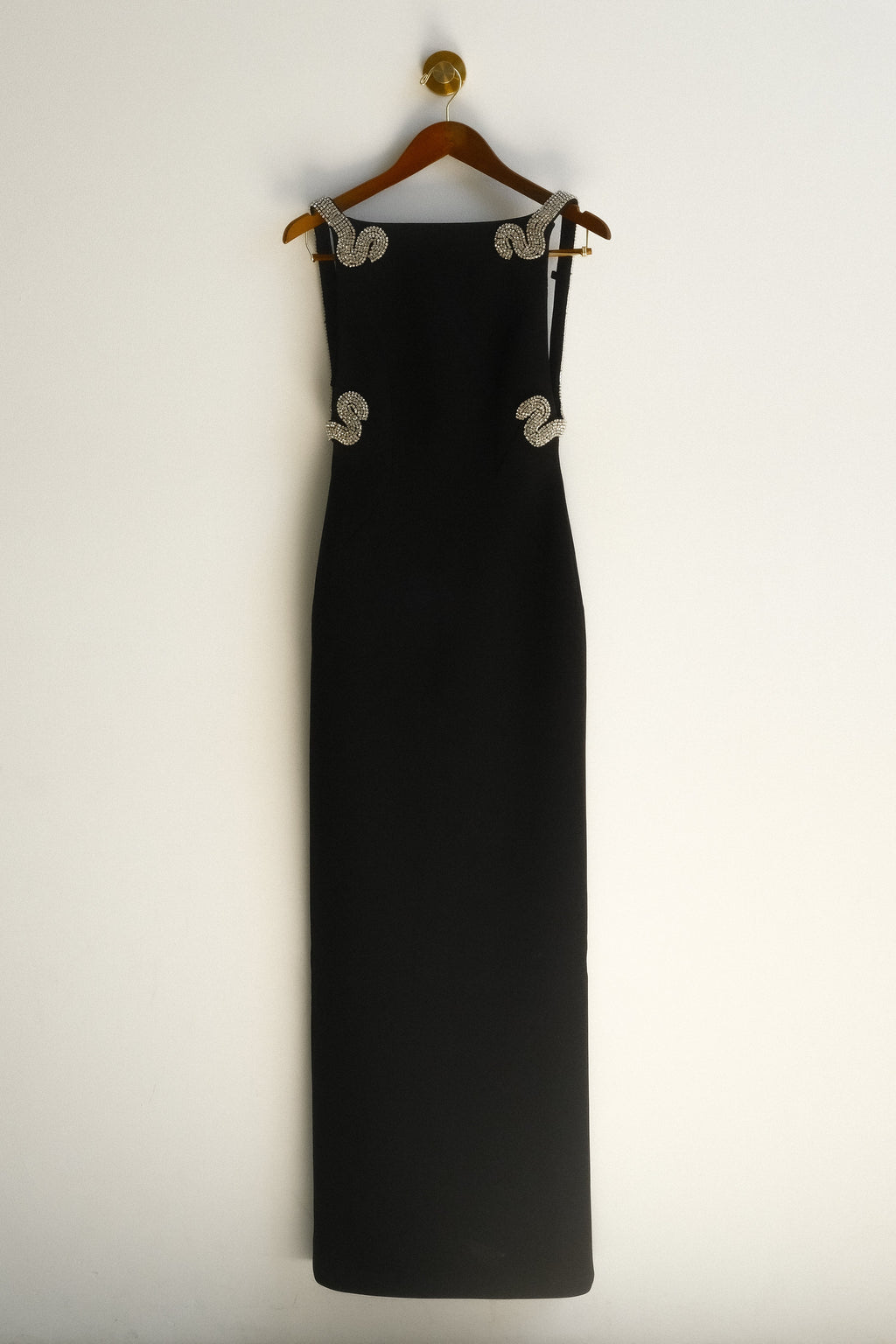 Lorde Embellished Crepe Maxi Dress in Black – Chic&Drifts