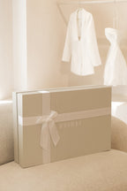 Danica Satin Halter Wedding Gown in White – Chic&Drifts