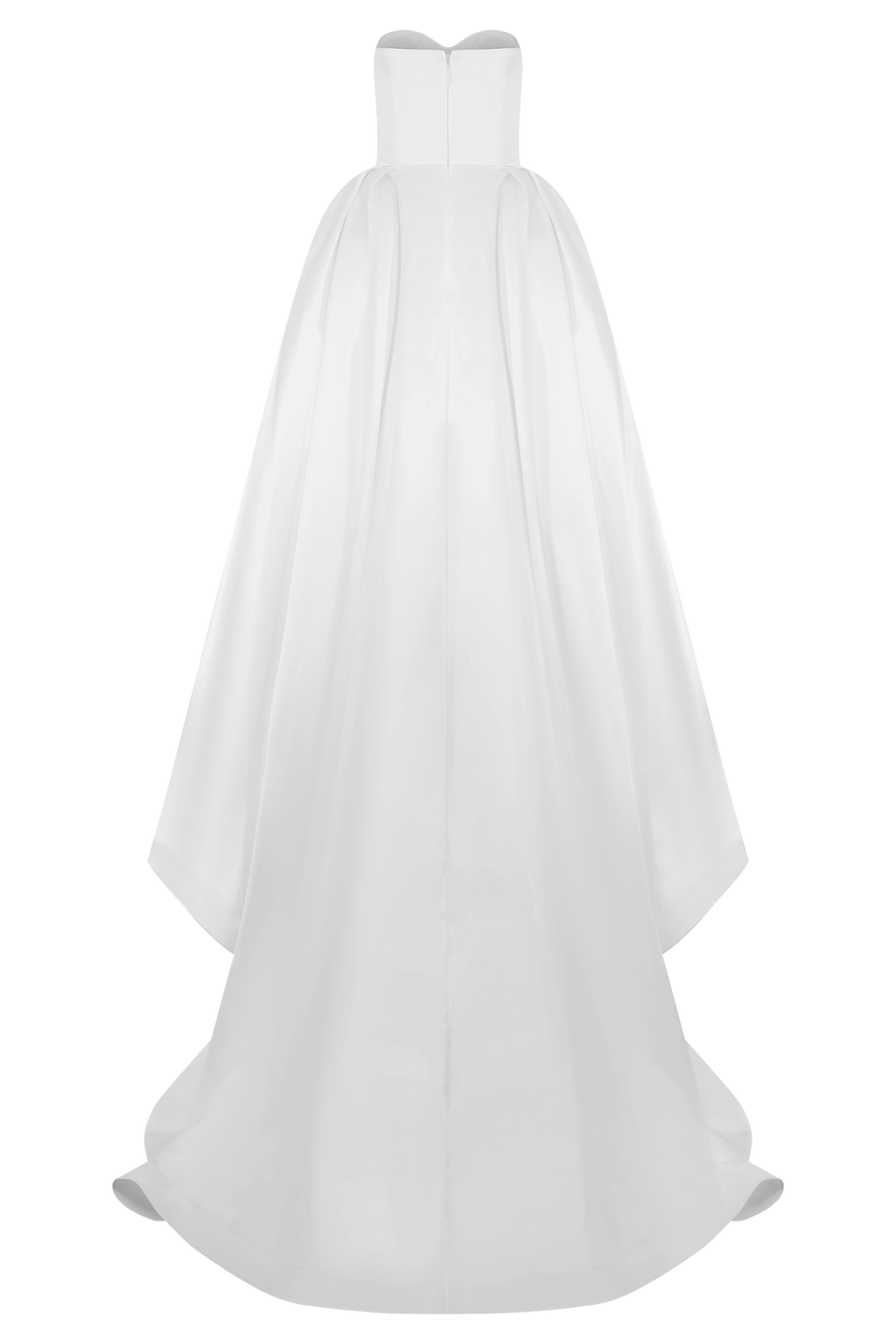 Delphine Satin Strapless Maxi Gown in White – Chic&Drifts