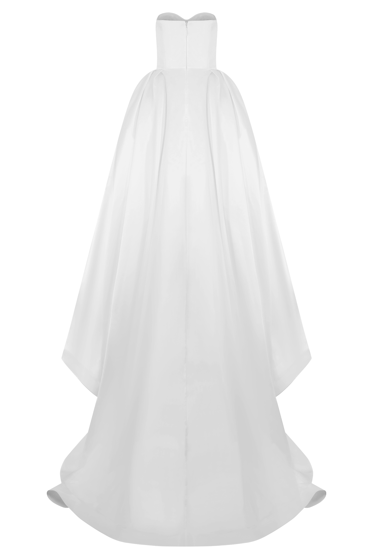 Delphine Satin Strapless Maxi Gown in White – Chic&Drifts