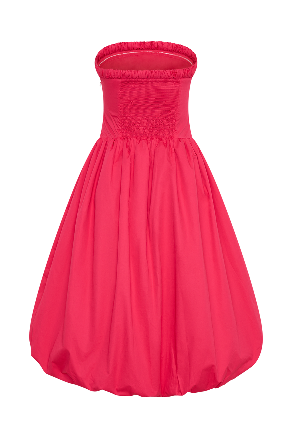 Dulce Puff Midi Dress in Raspberry – Chic&Drifts