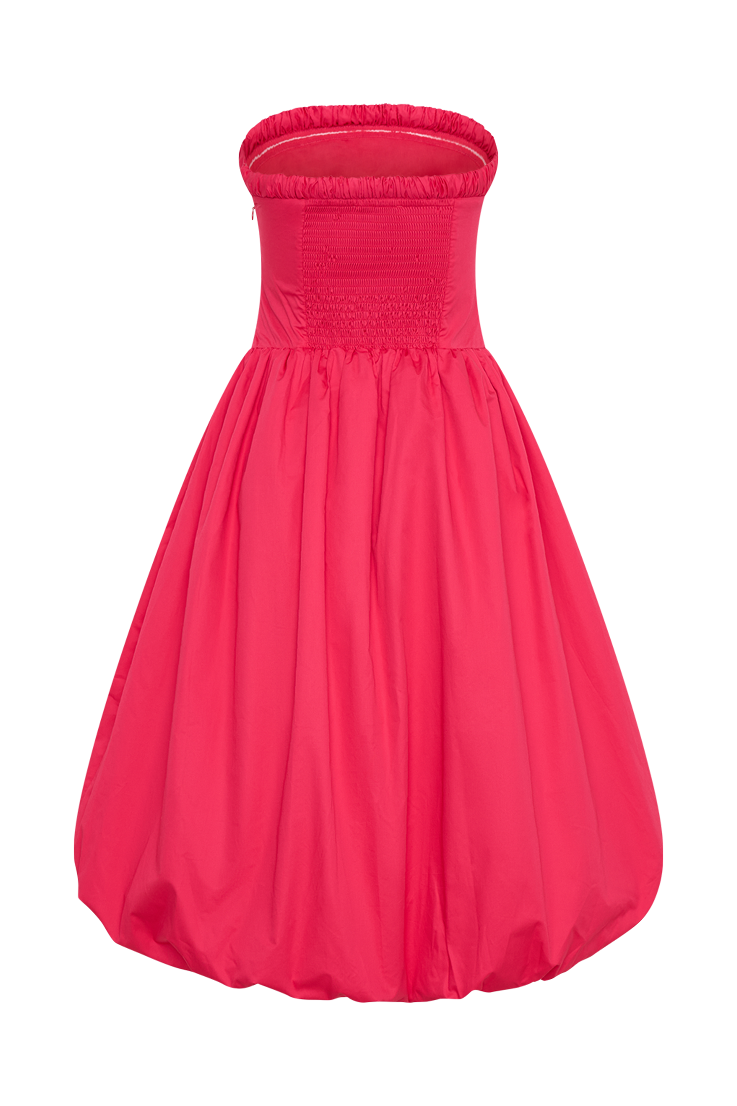 Dulce Puff Midi Dress in Raspberry – Chic&Drifts