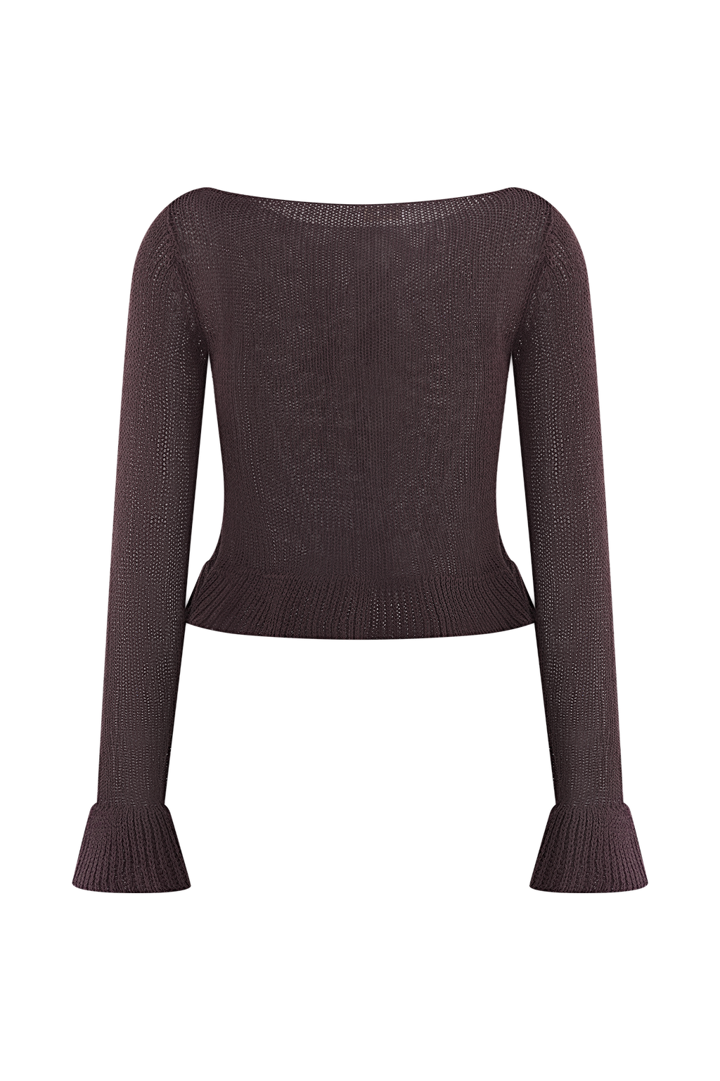Eleanor Knit Frill Cardigan in Chocolate – Chic&Drifts