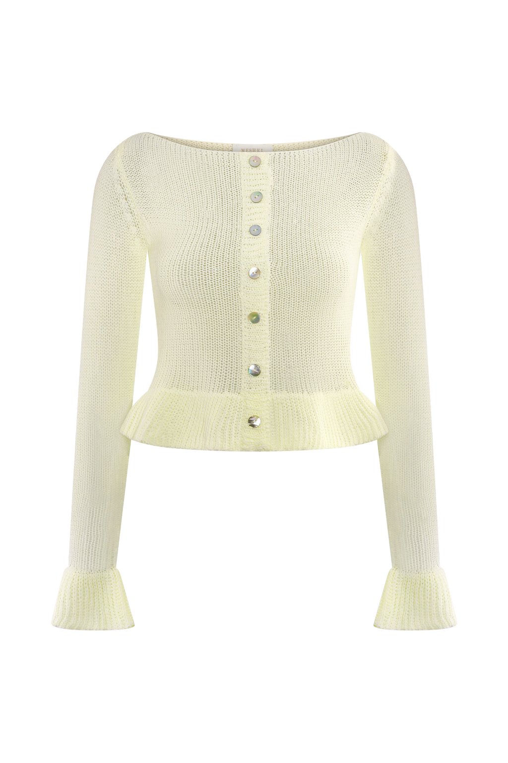 Eleanor Knit Frill Cardigan in White – Chic&Drifts