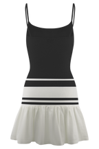 Ellison Contrast Knit Mini Dress in Black/White – Chic&Drifts