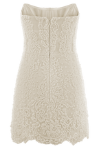Eva Hand Beaded Pearl & Lace Mini Dress in White – Chic&Drifts