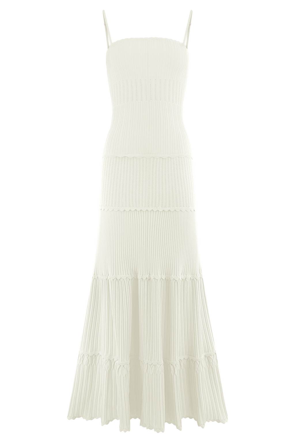 Finley Pointelle Knit Maxi Dress in Ivory – Chic&Drifts