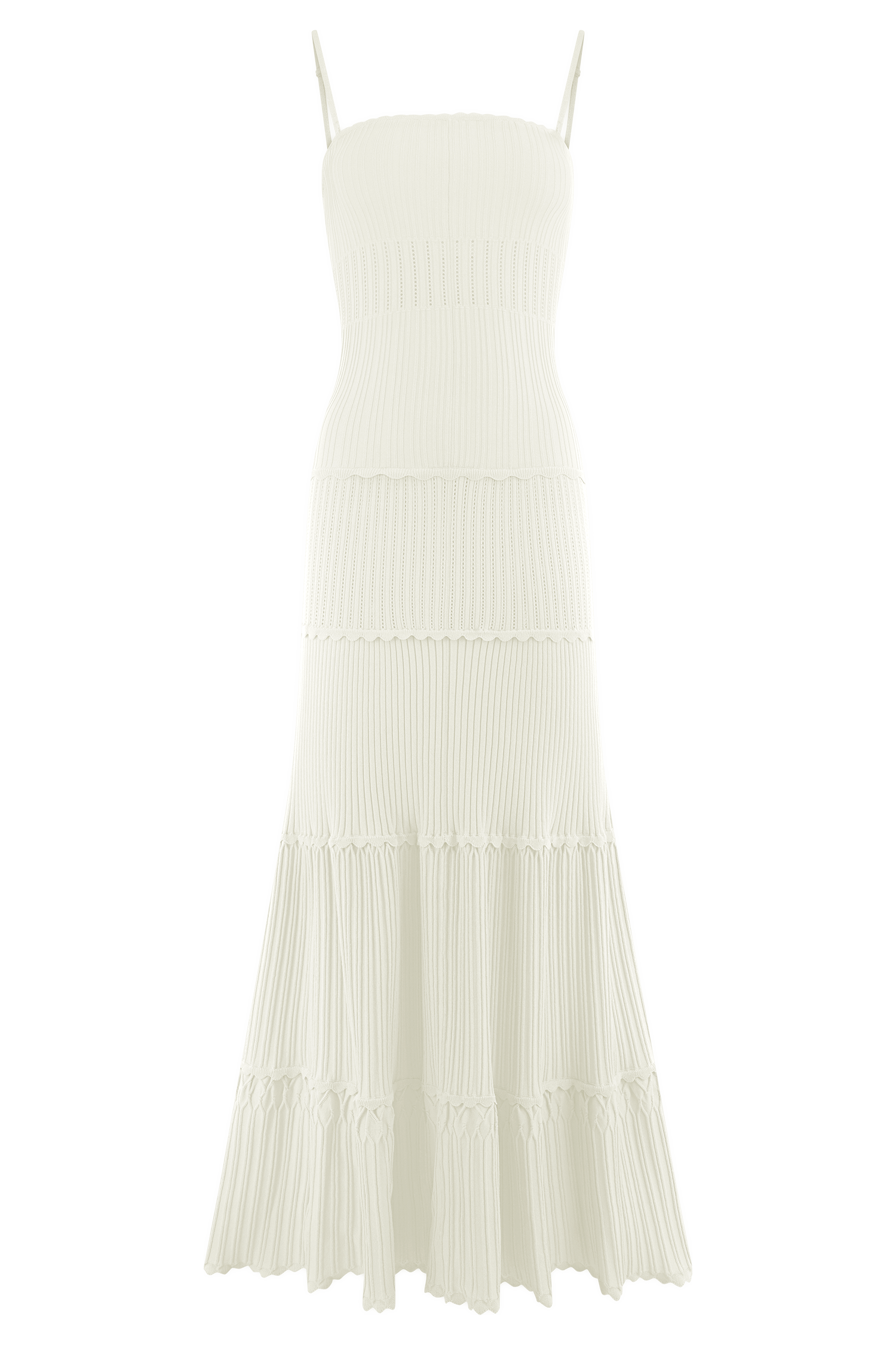 Finley Pointelle Knit Maxi Dress in Ivory – Chic&Drifts