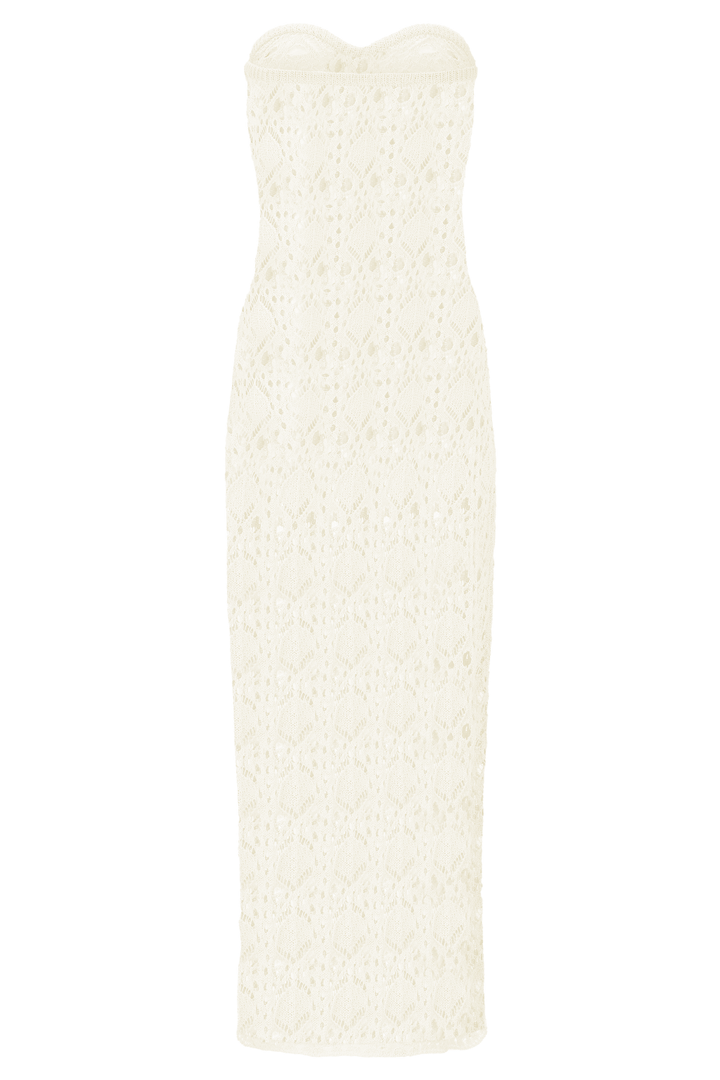 Aeline Strapless Crochet Knit Top in Ivory – Chic&Drifts