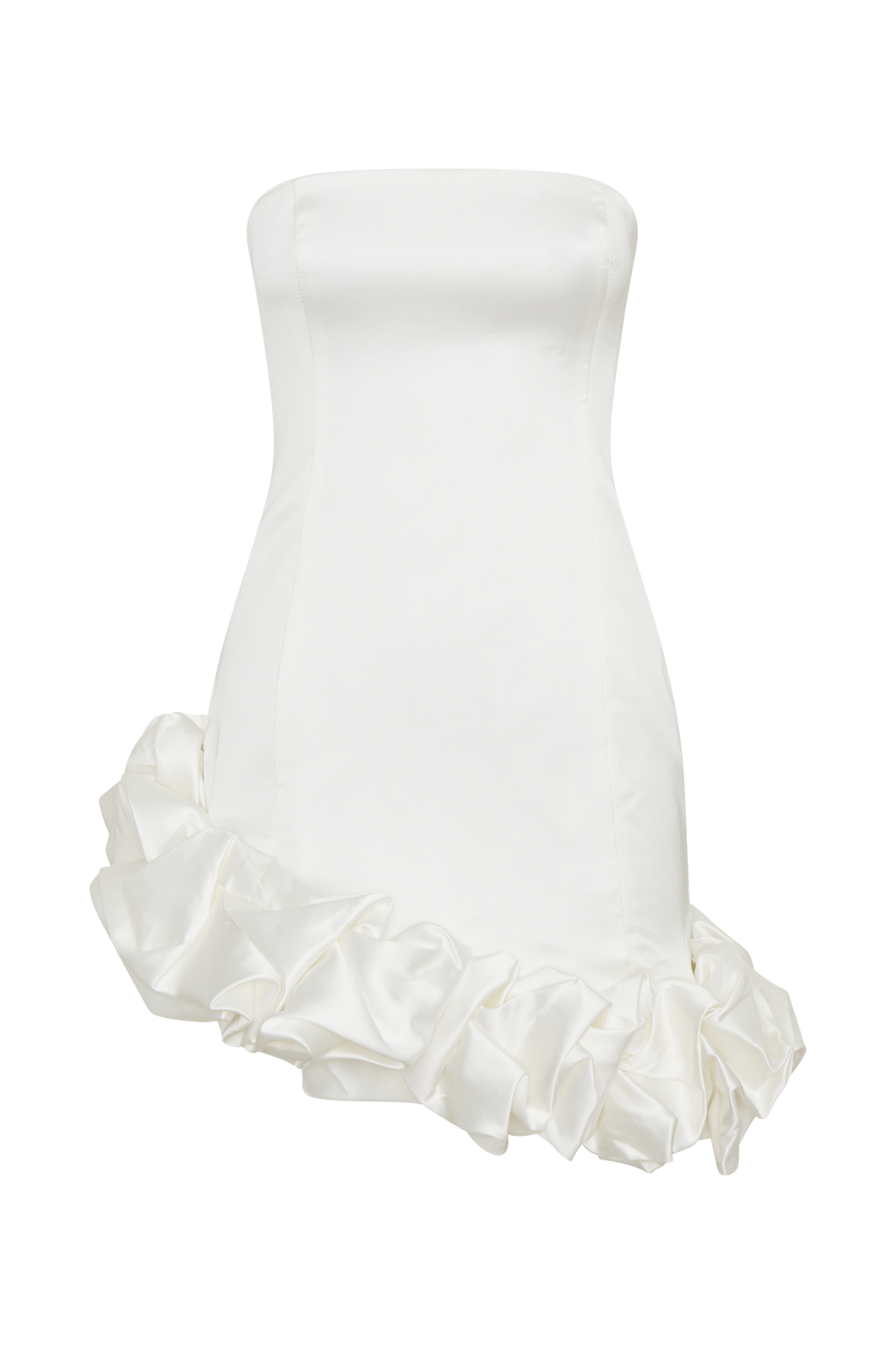 Alba Bubble Mini Dress in White – Chic&Drifts